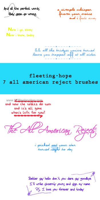All American Reject Lyrics