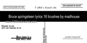 Bruce Springsteen Lyrics