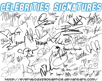 Celebrities Signatures