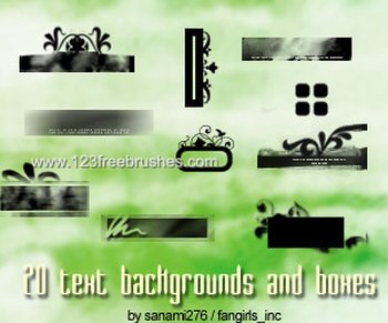Decorative Text Boxes