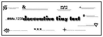Decorative Tiny Text