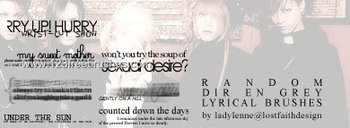 Dir En Grey Lyrics