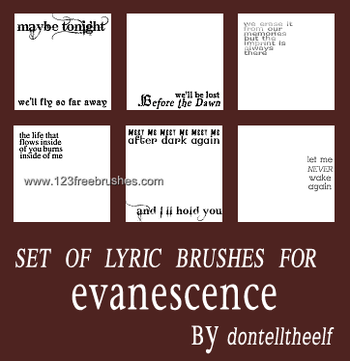 Evanescence Lyrics