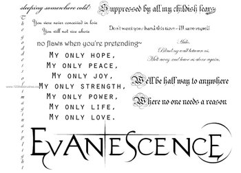 Evanescence Lyrics
