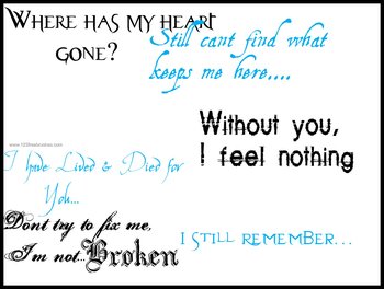 Evanescence Lyrics