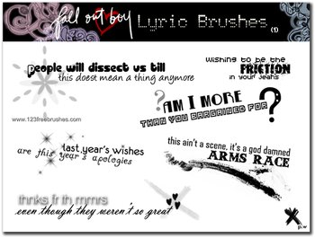 Fall Out Boy Lyrics