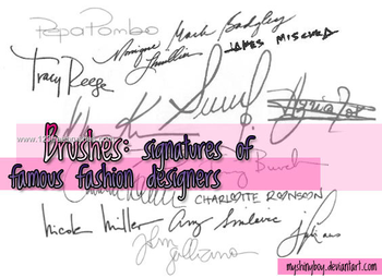 Fashion Designers Text