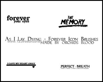 Forever Icon Text