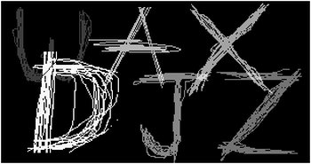 Grunge Alphabet in Caps