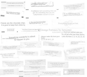 Grunge Fortune Text