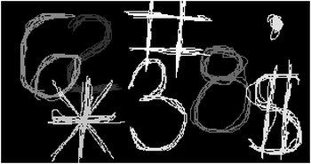 Grunge Numbers and Characters
