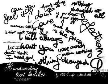 Handwriting Text