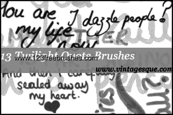 Handwritten Twilight Quotes