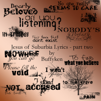 Jesus of Suburbia Lyrics