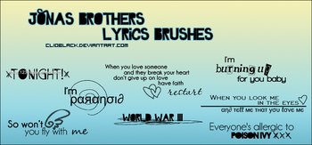 Jonas Brothers Lyrics