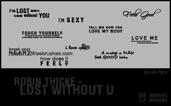 Lost Without U Tiny Text