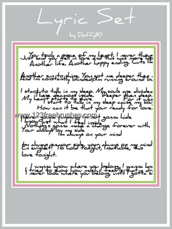 Lyric Set