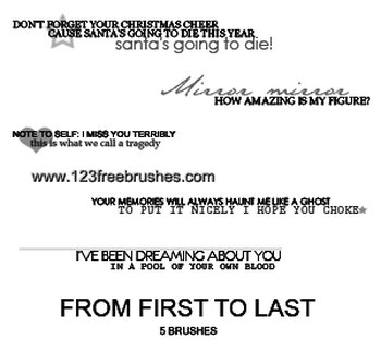 Lyrics From First to Last
