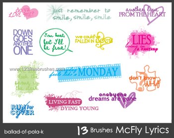 Mcfly Lyric