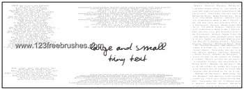 Medium and Large Tiny Text