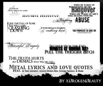 Metal Lyrics – Love Text