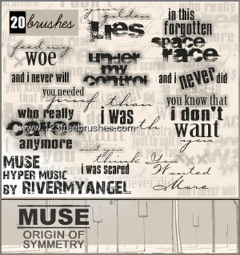 Muse Lyric Text