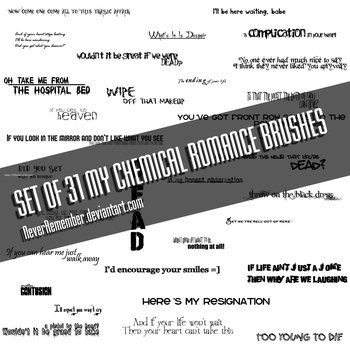 My Chemical Romance Lyrics