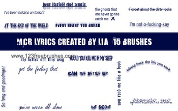 My Chemical Romance Text