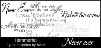 Never Ever Lyrics