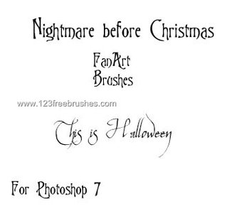 Nightmare Before Xmas Text