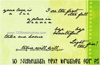 Nightwish Lyrics
