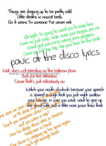 Panic Lyric