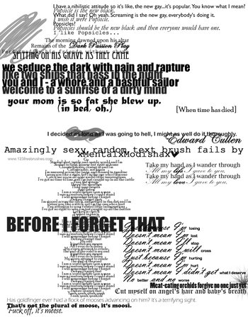 Quotes and Lyrics