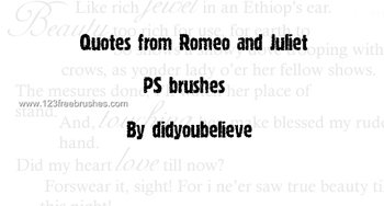 Romeo and Juliet Quotes