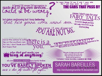 Sarah Bareilles Lyric