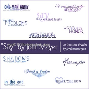 Say Icon Text Pack