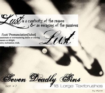 Seven Deadly Sins – Lust Text