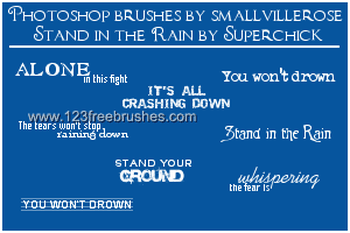 Stand in the Rain Lyrics