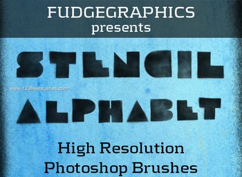 Stencil Alphabet