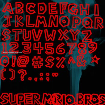 Super Mario Bros Font