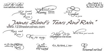 Tears and Rain Lyrics