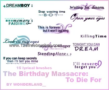 The Birthday Massacre – to Die For Lyrics