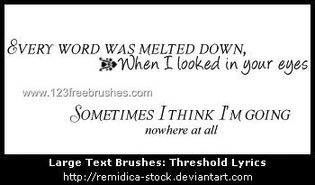 Threshold Lyrics