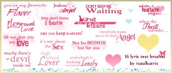 Trixicons Lyric Text