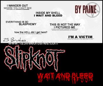 Wait and Bleed Text