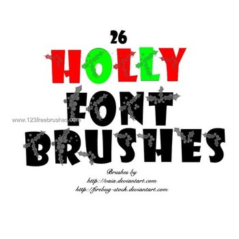 Xmas Holly Font