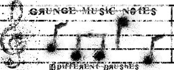 Grunge Music Note