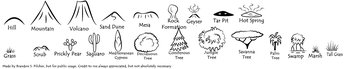 mountain – hill – trees