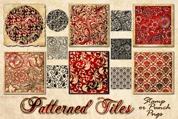 Baroque Floral Tiles Pattern