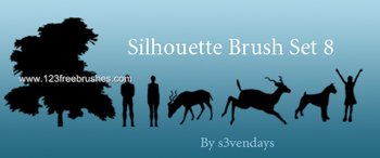 Animals and People Silhouettes